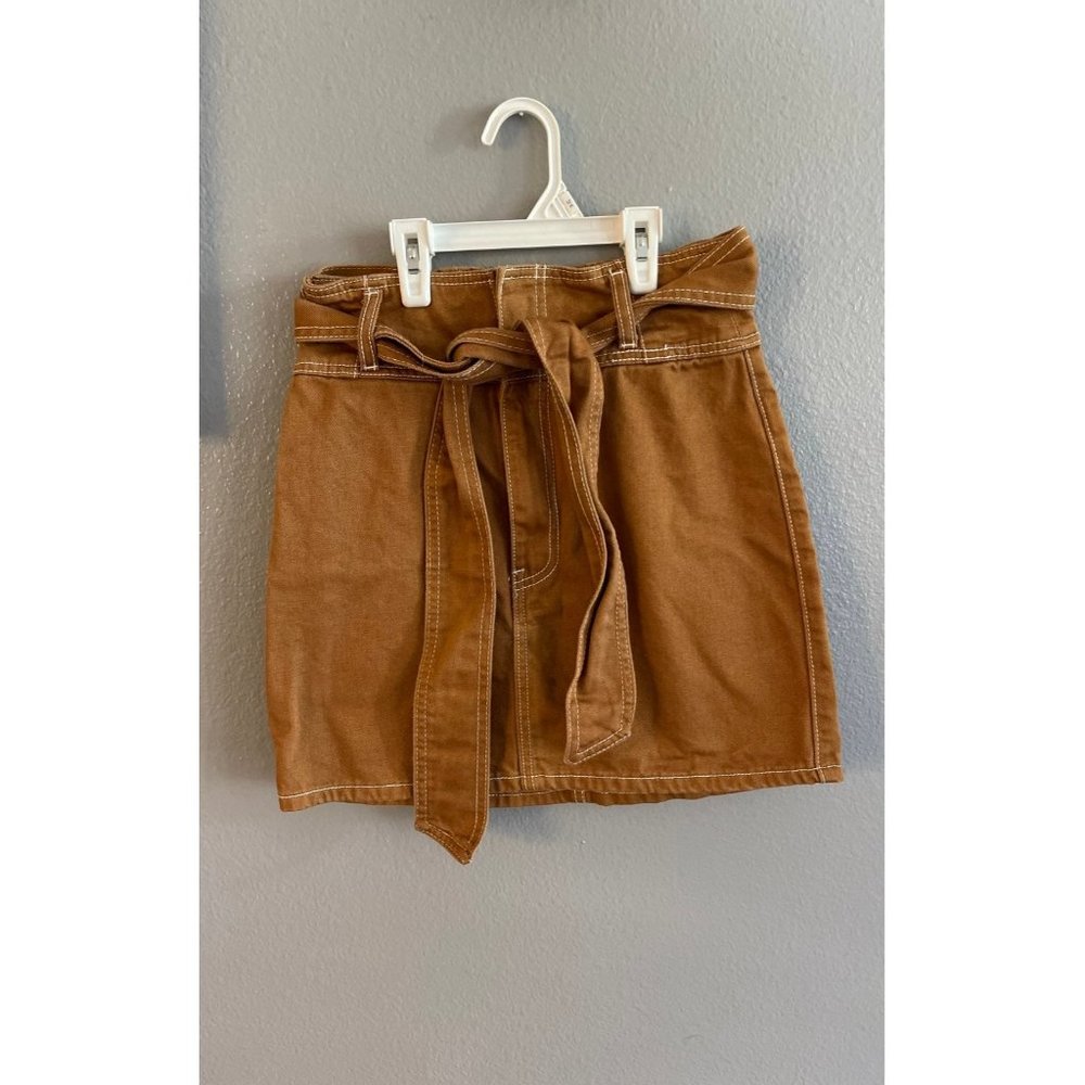 Tie waist mini Skirt
